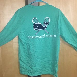 Sea green long sleeve Vineyard Vines shirt
